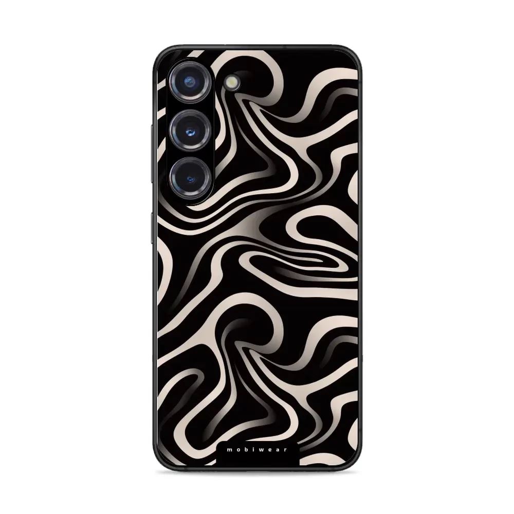 Lesklý kryt Mobiwear Glossy - Samsung Galaxy S23 - GA63G Vlnky a linky