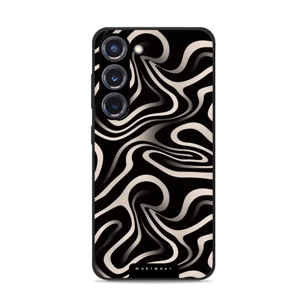 Lesklý kryt Mobiwear Glossy - Samsung Galaxy S23 Plus - GA63G Vlnky a linky