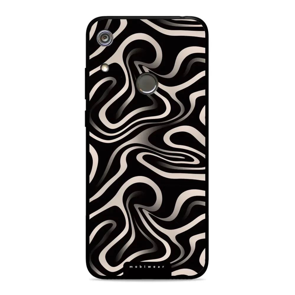 Lesklý kryt Mobiwear Glossy - Huawei Y6 2019 / Honor 8A / Huawei Y6s - GA63G Vlnky a linky
