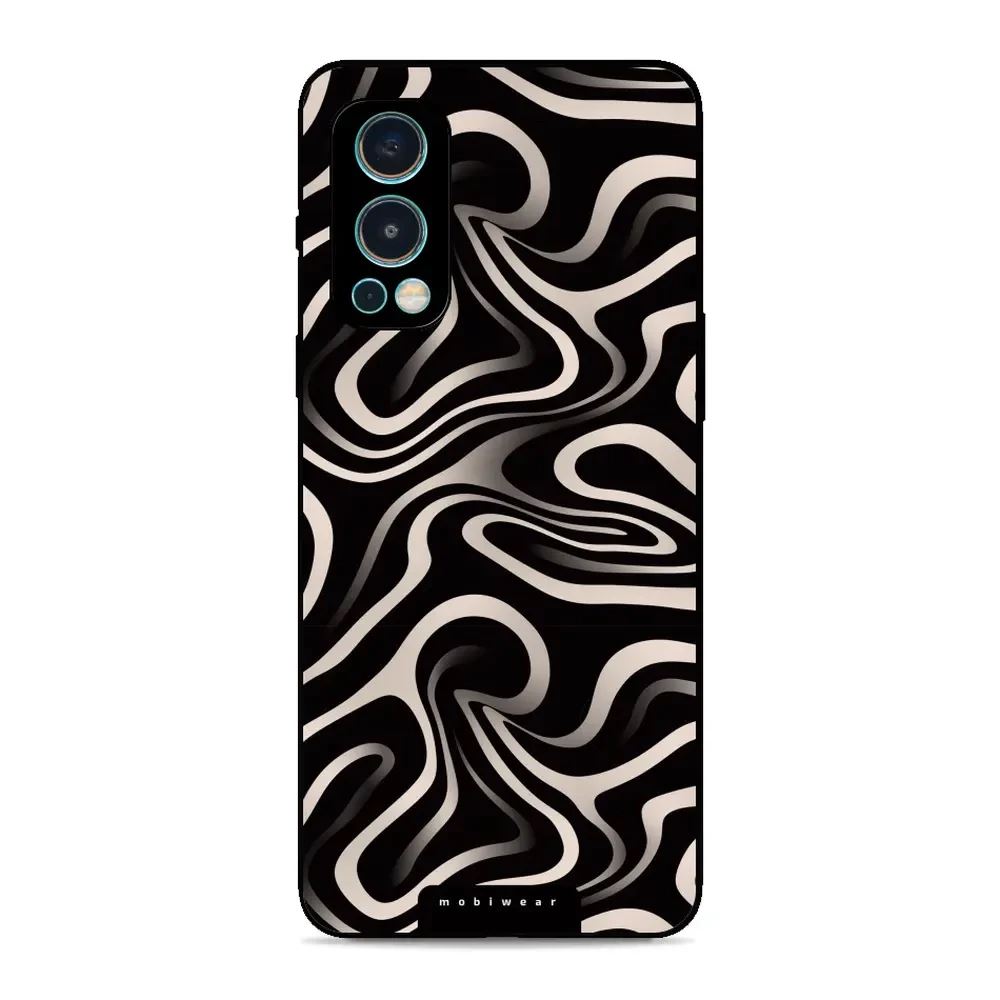 Lesklý kryt Mobiwear Glossy - OnePlus Nord 2 5G - GA63G Vlnky a linky