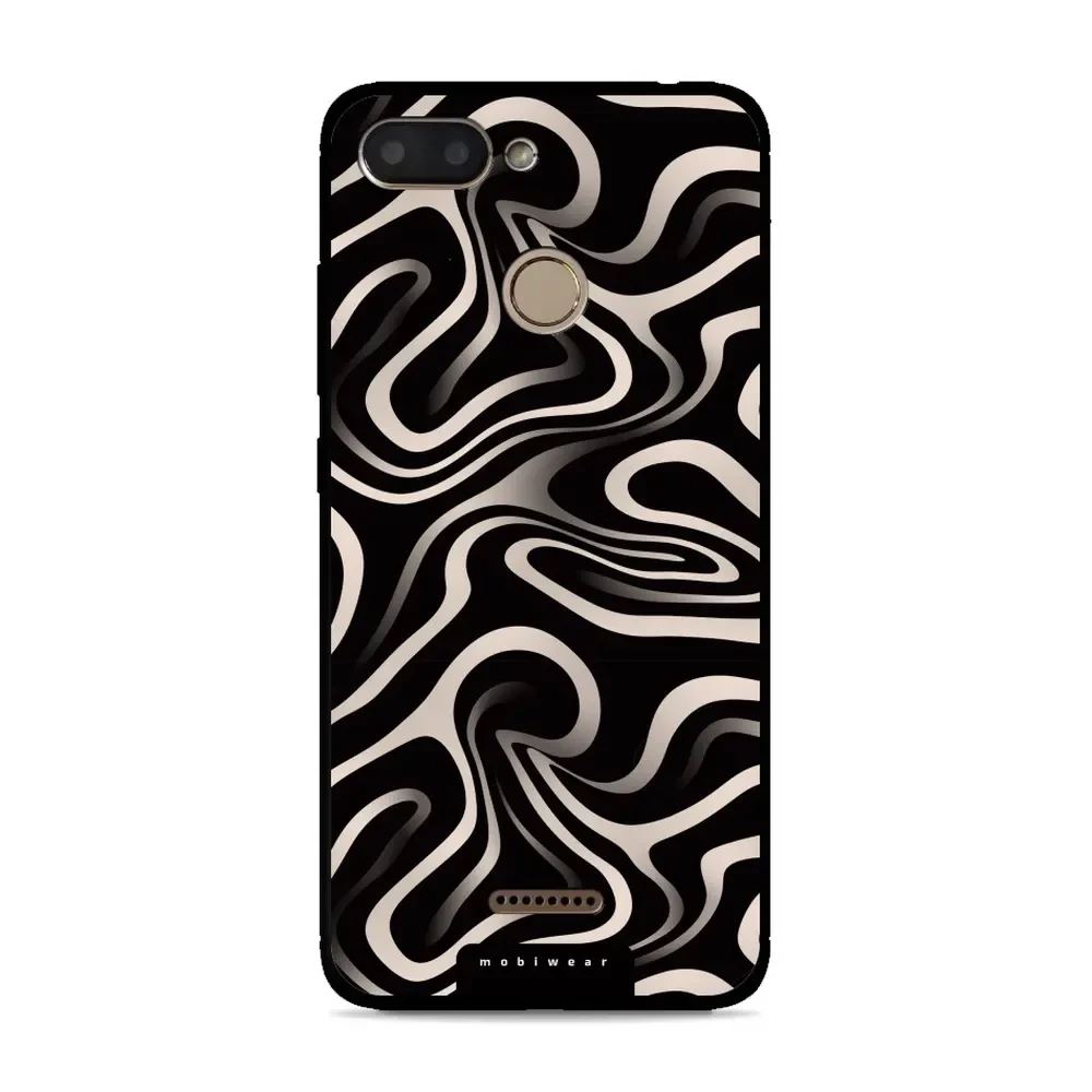 Lesklý kryt Mobiwear Glossy - Xiaomi Redmi 6 - GA63G Vlnky a linky