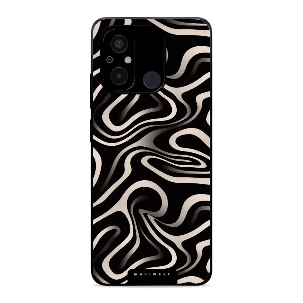 Lesklý kryt Mobiwear Glossy - Xiaomi Redmi 12C - GA63G Vlnky a linky