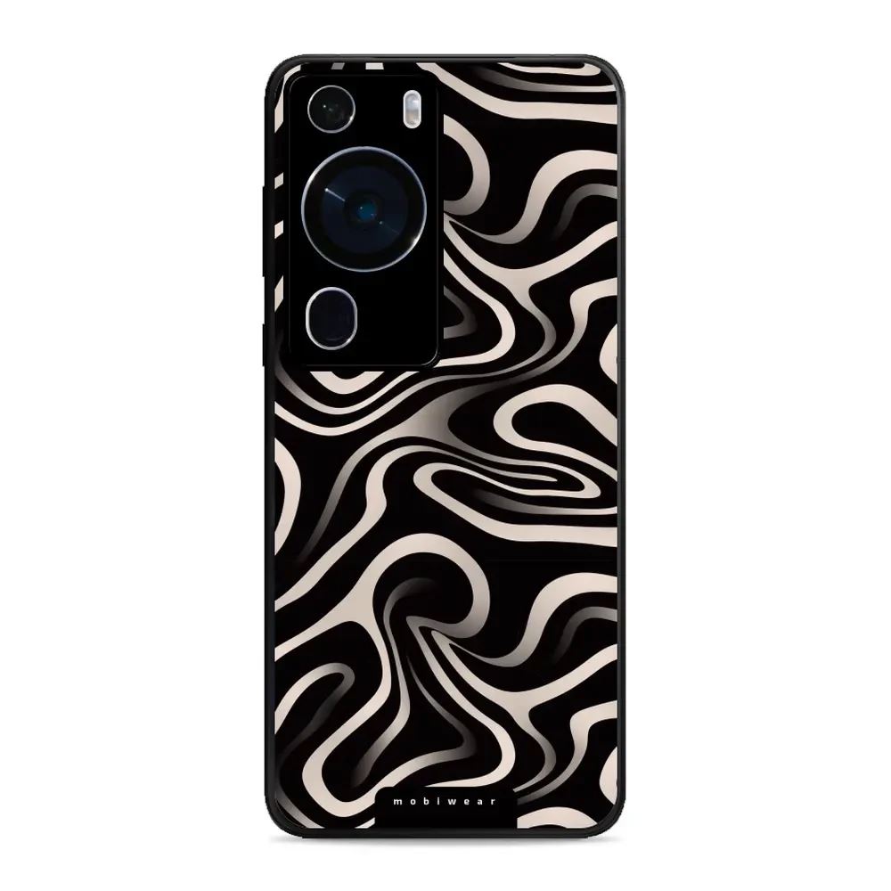 Lesklý kryt Mobiwear Glossy - Huawei P60 Pro - GA63G Vlnky a linky