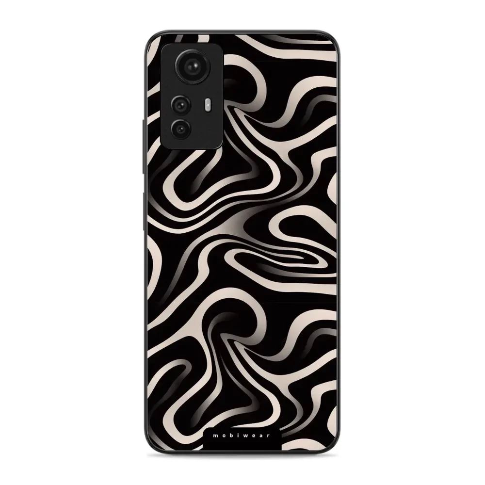 Lesklý kryt Mobiwear Glossy - Xiaomi Redmi Note 12S - GA63G Vlnky a linky