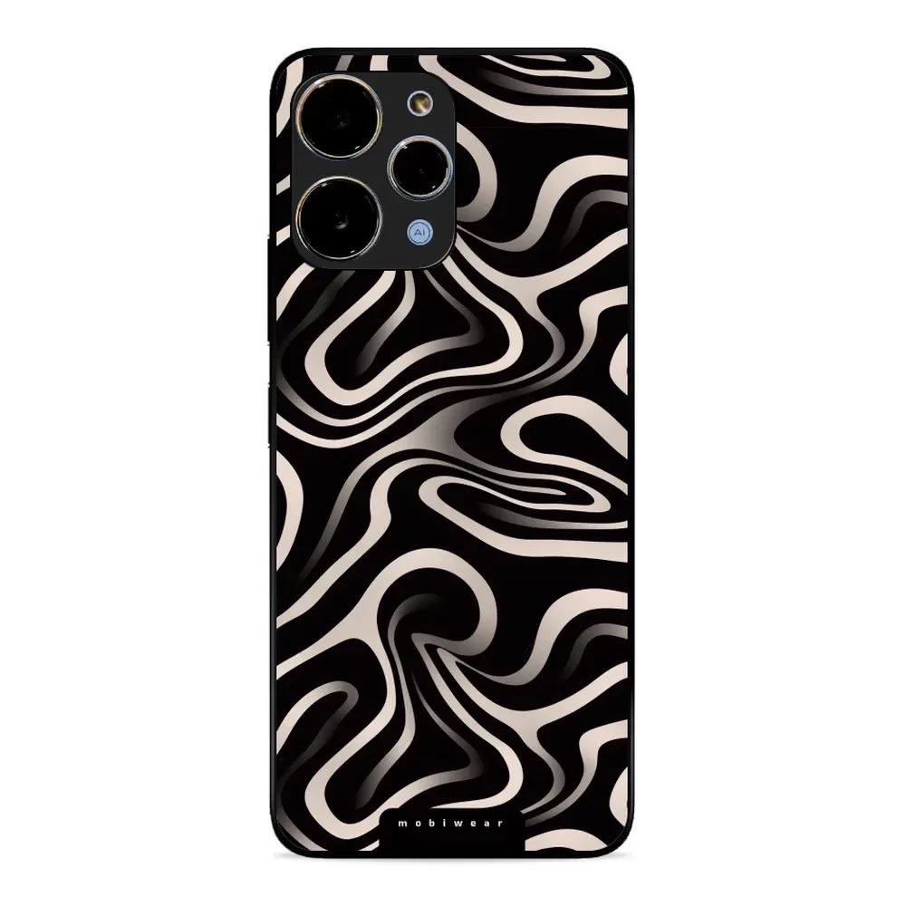 Lesklý kryt Mobiwear Glossy - Xiaomi Redmi 12 - GA63G Vlnky a linky