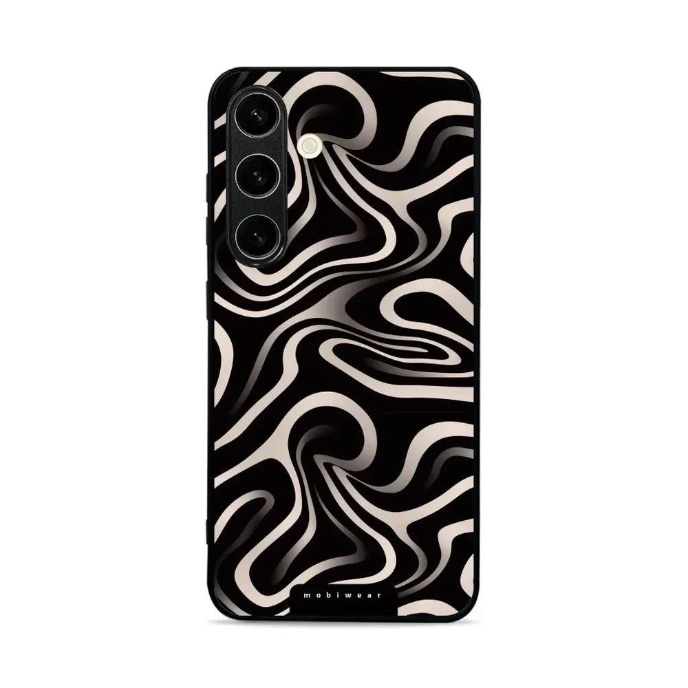 Lesklý kryt Mobiwear Glossy - Samsung Galaxy S24 - GA63G Vlnky a linky