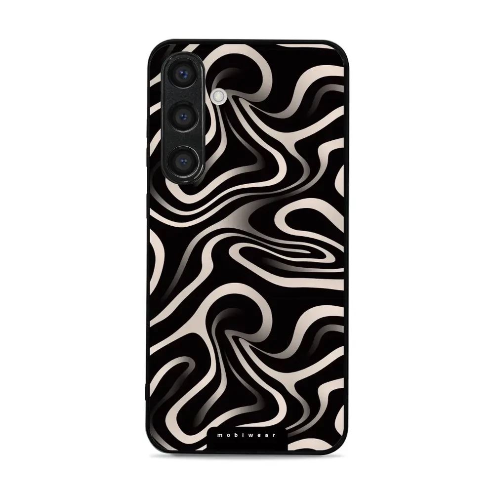 Lesklý kryt Mobiwear Glossy - Samsung Galaxy S24 Plus - GA63G Vlnky a linky