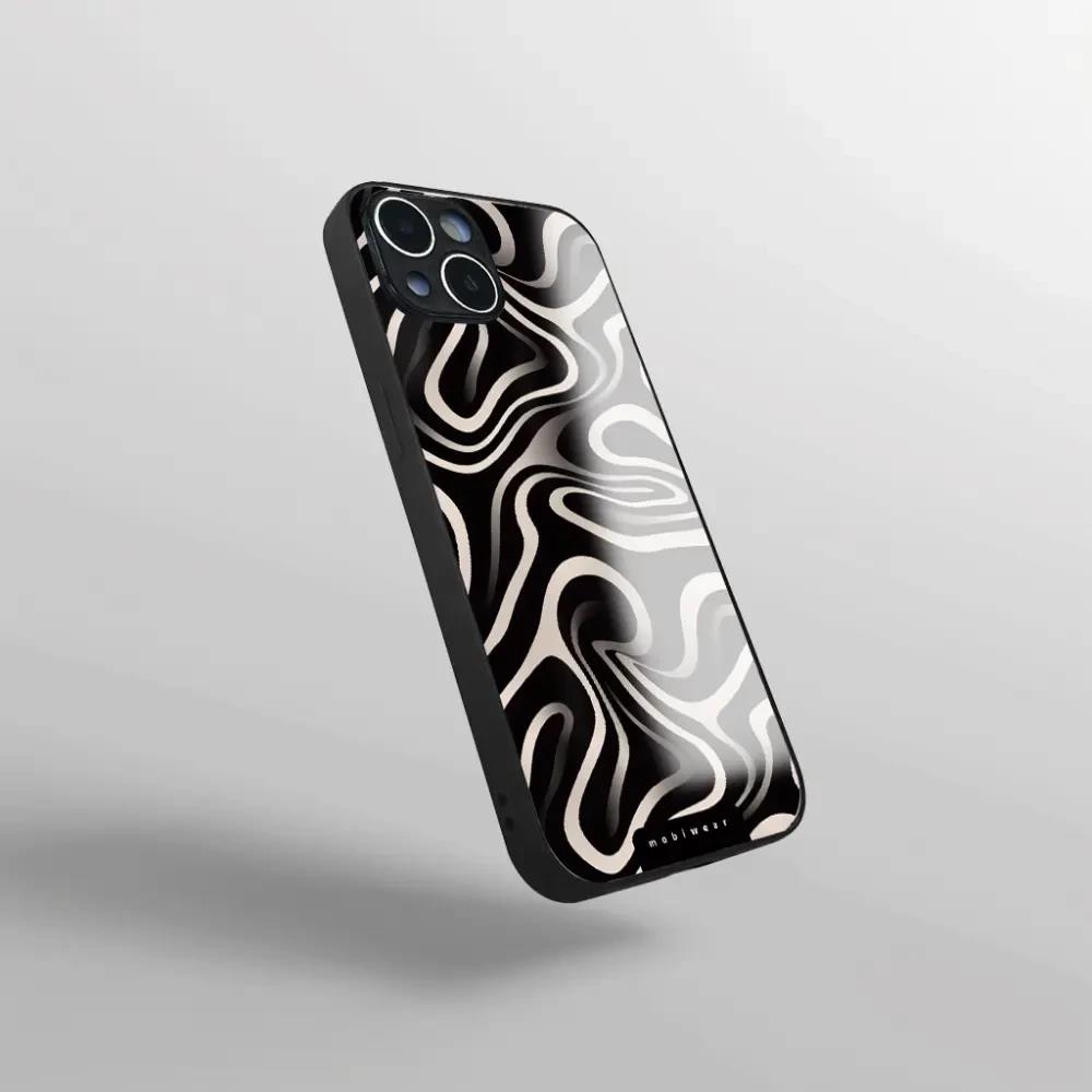 Lesklý kryt Mobiwear Glossy - Samsung Galaxy S21 - GA63G Vlnky a linky