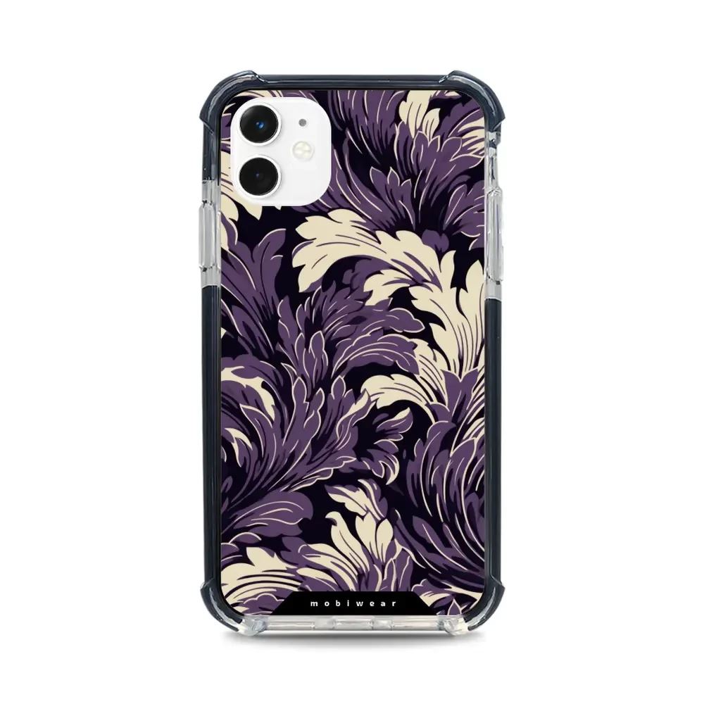 Odolný obal Mobiwear MagSafe Elite Bumper - Apple iPhone 11 - DA46D Fialové rostliny
