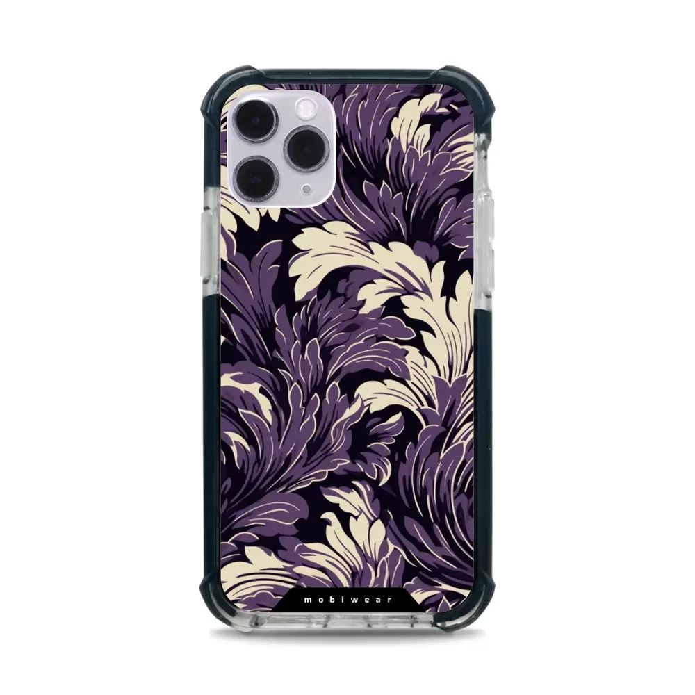 Odolný obal Mobiwear MagSafe Elite Bumper - Apple iPhone 11 Pro - DA46D Fialové rostliny