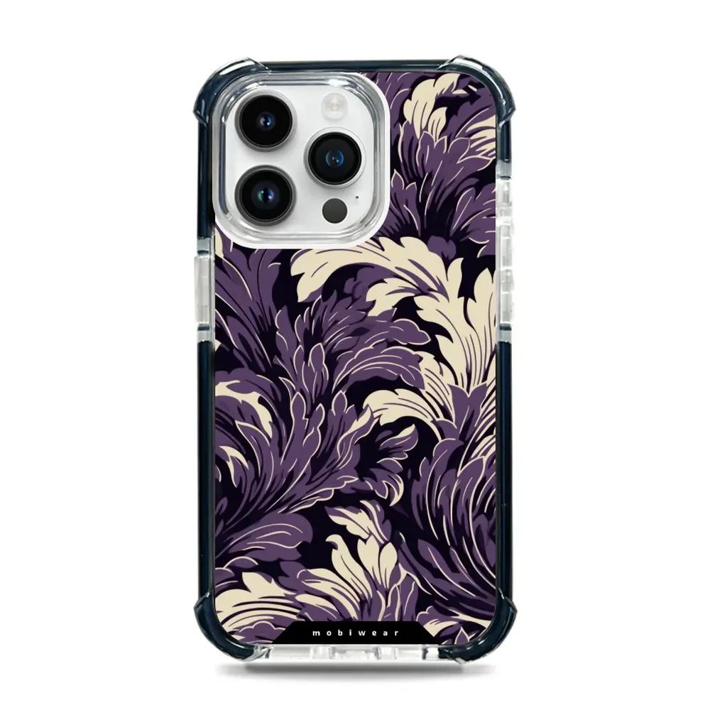 Odolný obal Mobiwear MagSafe Elite Bumper - Apple iPhone 14 Pro Max - DA46D Fialové rostliny