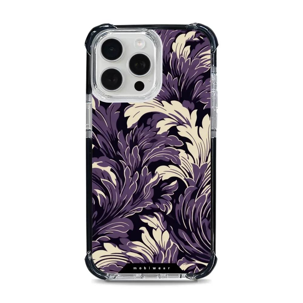 Odolný obal Mobiwear MagSafe Elite Bumper - Apple iPhone 15 Pro Max - DA46D Fialové rostliny