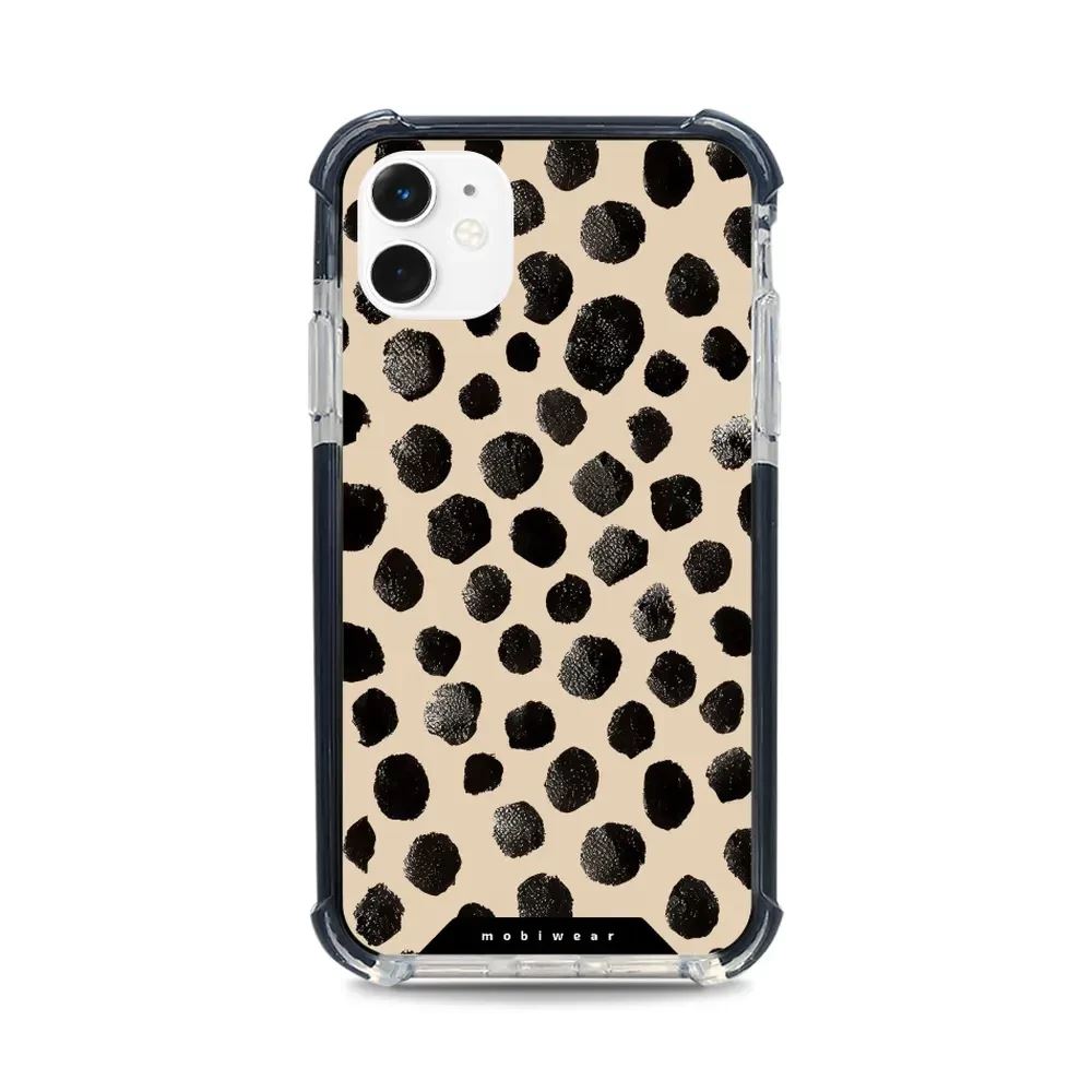 Odolný obal Mobiwear MagSafe Elite Bumper - Apple iPhone 11 - DA50D Černé puntíky