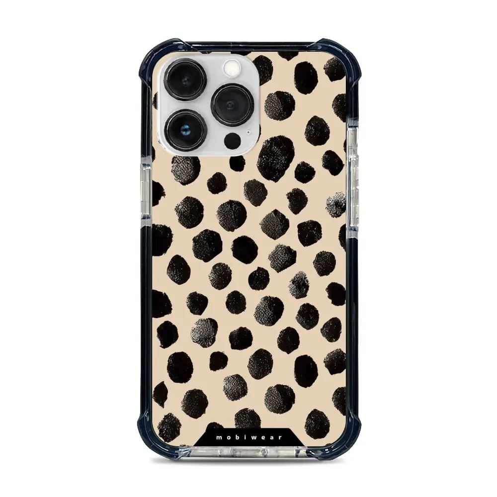 Odolný obal Mobiwear MagSafe Elite Bumper - Apple iPhone 13 Pro - DA50D Černé puntíky