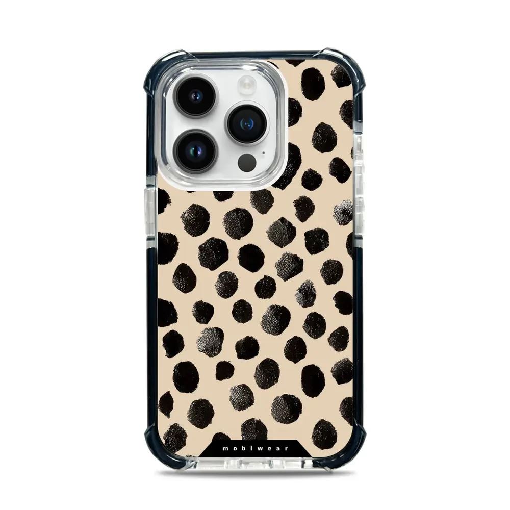 Odolný obal Mobiwear MagSafe Elite Bumper - Apple iPhone 14 Pro - DA50D Černé puntíky