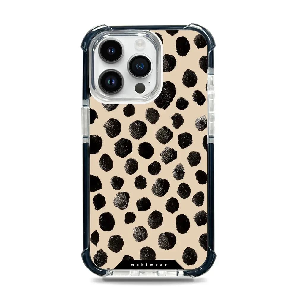 Odolný obal Mobiwear MagSafe Elite Bumper - Apple iPhone 14 Pro Max - DA50D Černé puntíky