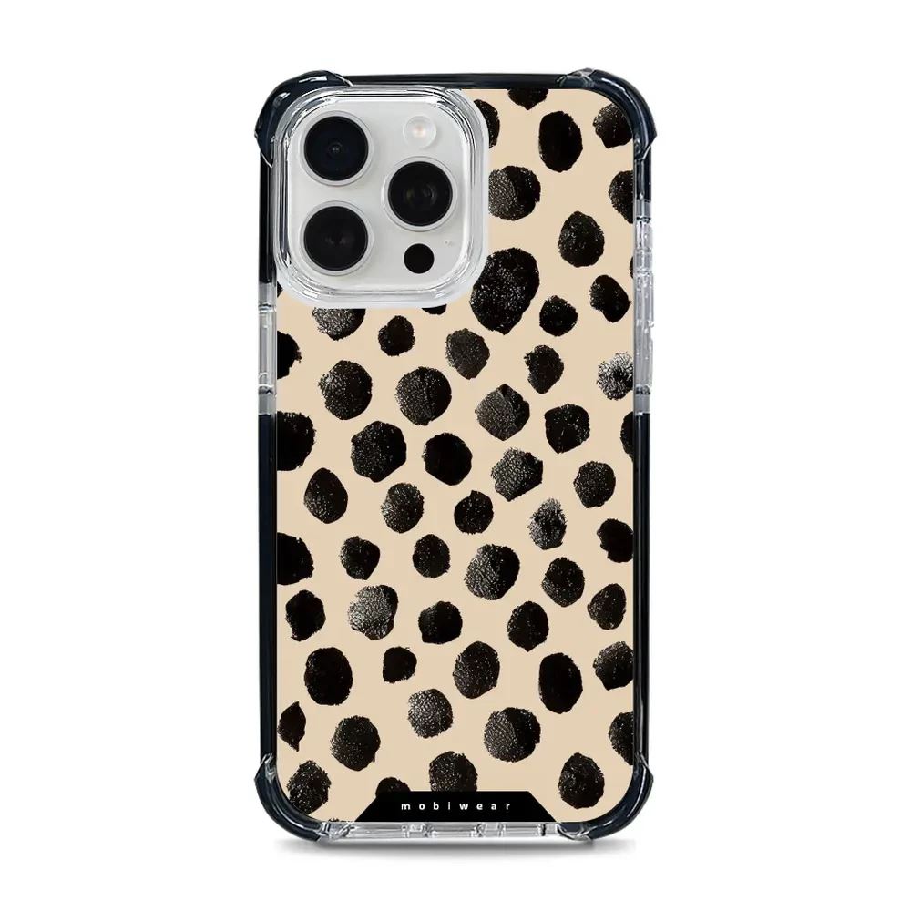 Odolný obal Mobiwear MagSafe Elite Bumper - Apple iPhone 15 Pro Max - DA50D Černé puntíky