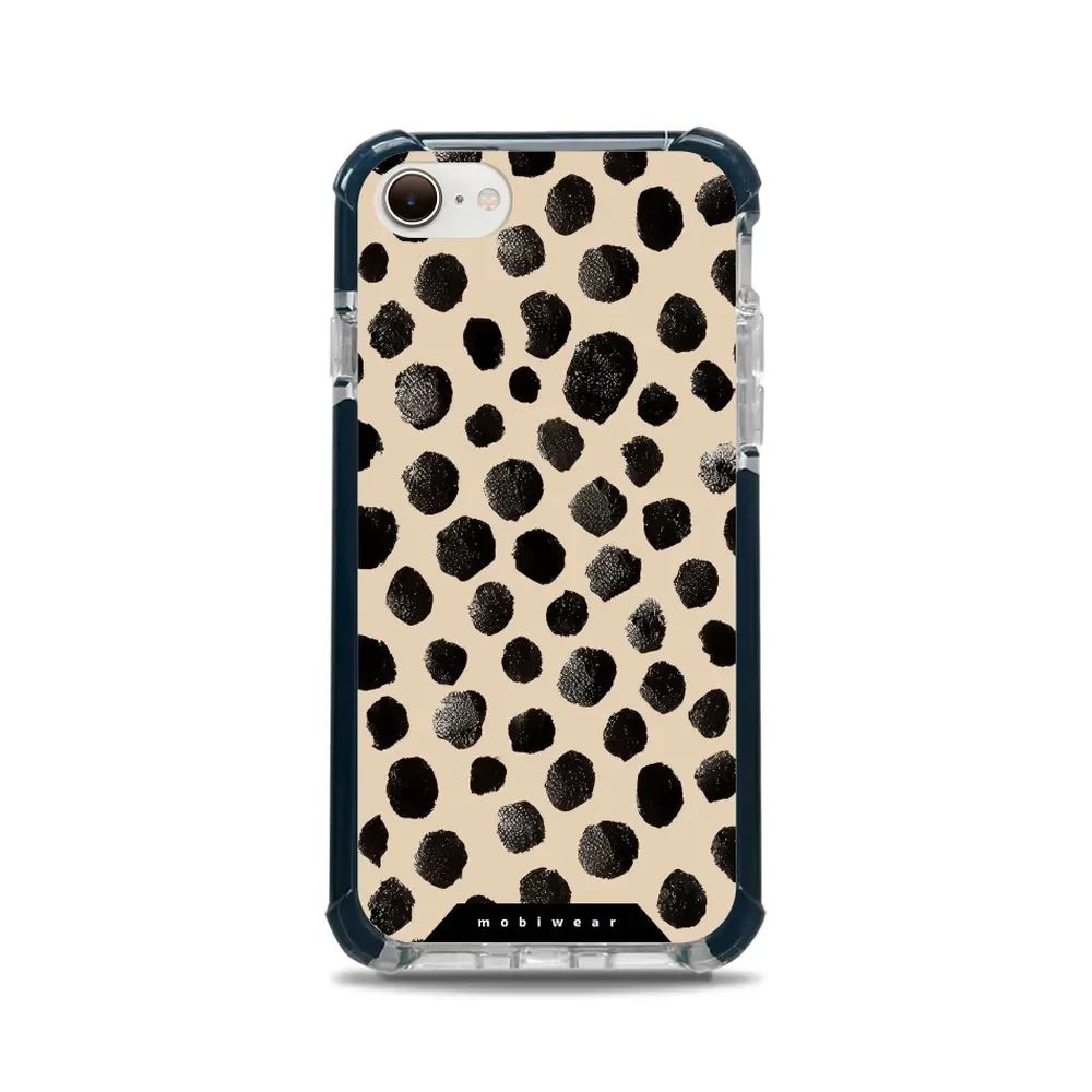 Odolný obal Mobiwear MagSafe Elite Bumper - Apple iPhone 7 / 8 / SE 2020 / SE 2022 - DA50D Černé puntíky