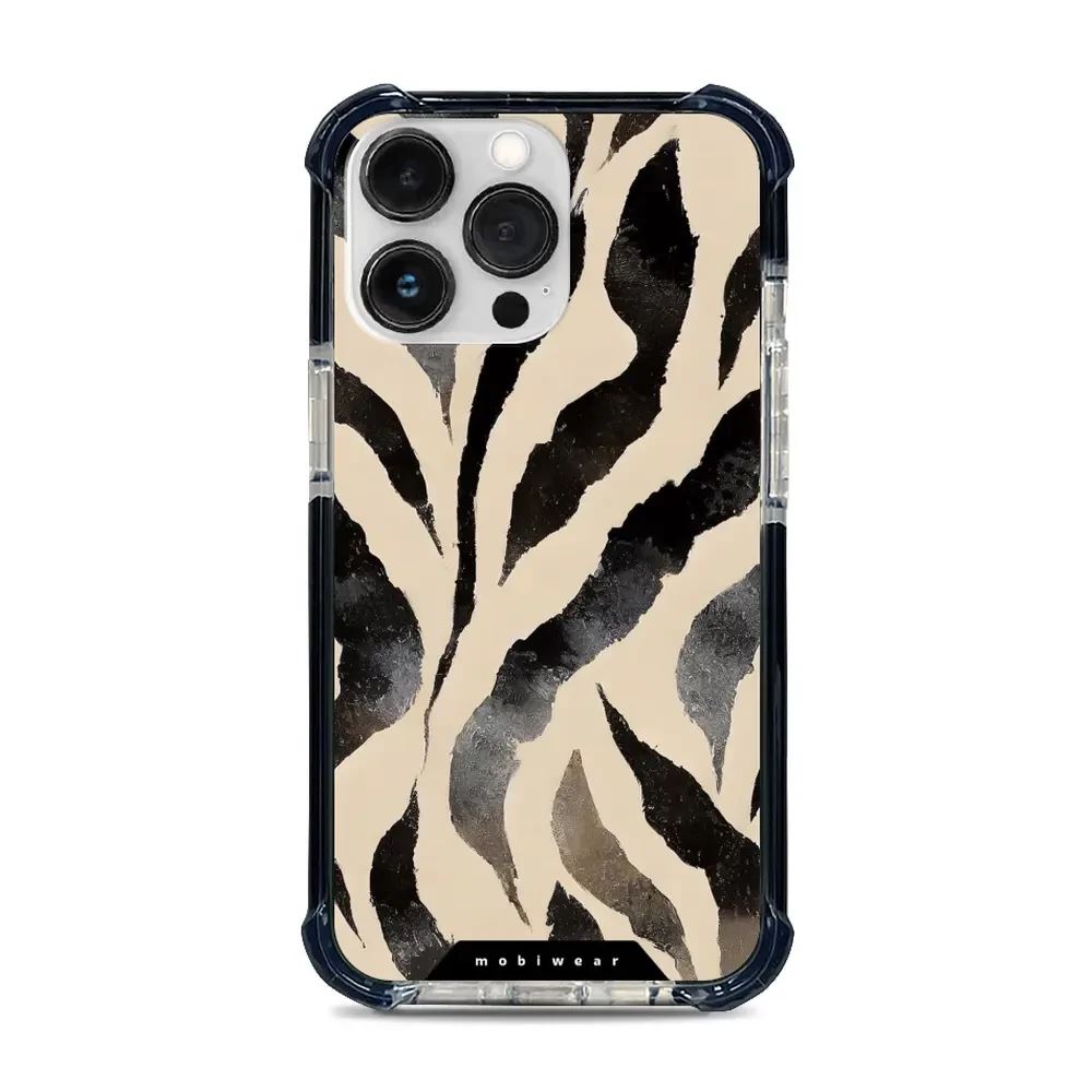 Odolný obal Mobiwear MagSafe Elite Bumper - Apple iPhone 13 Pro - DA53D Zebří