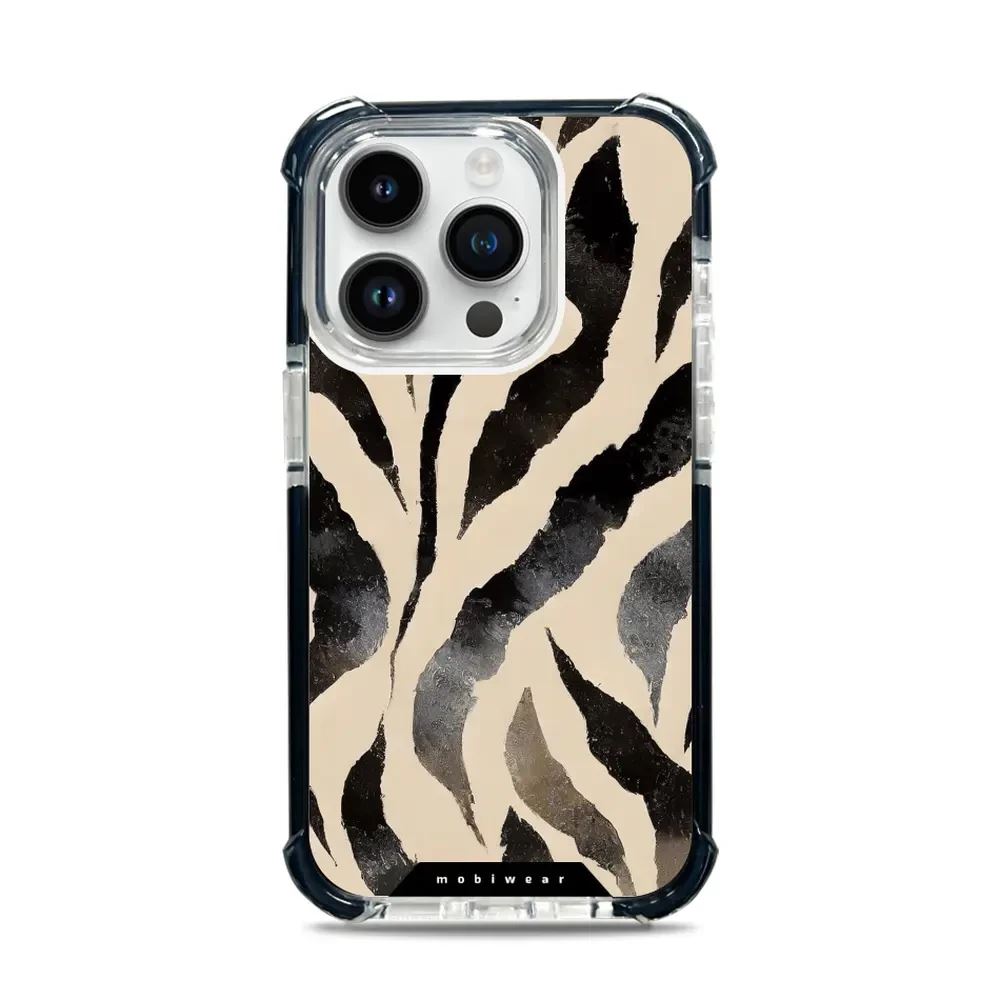 Odolný obal Mobiwear MagSafe Elite Bumper - Apple iPhone 14 Pro - DA53D Zebří