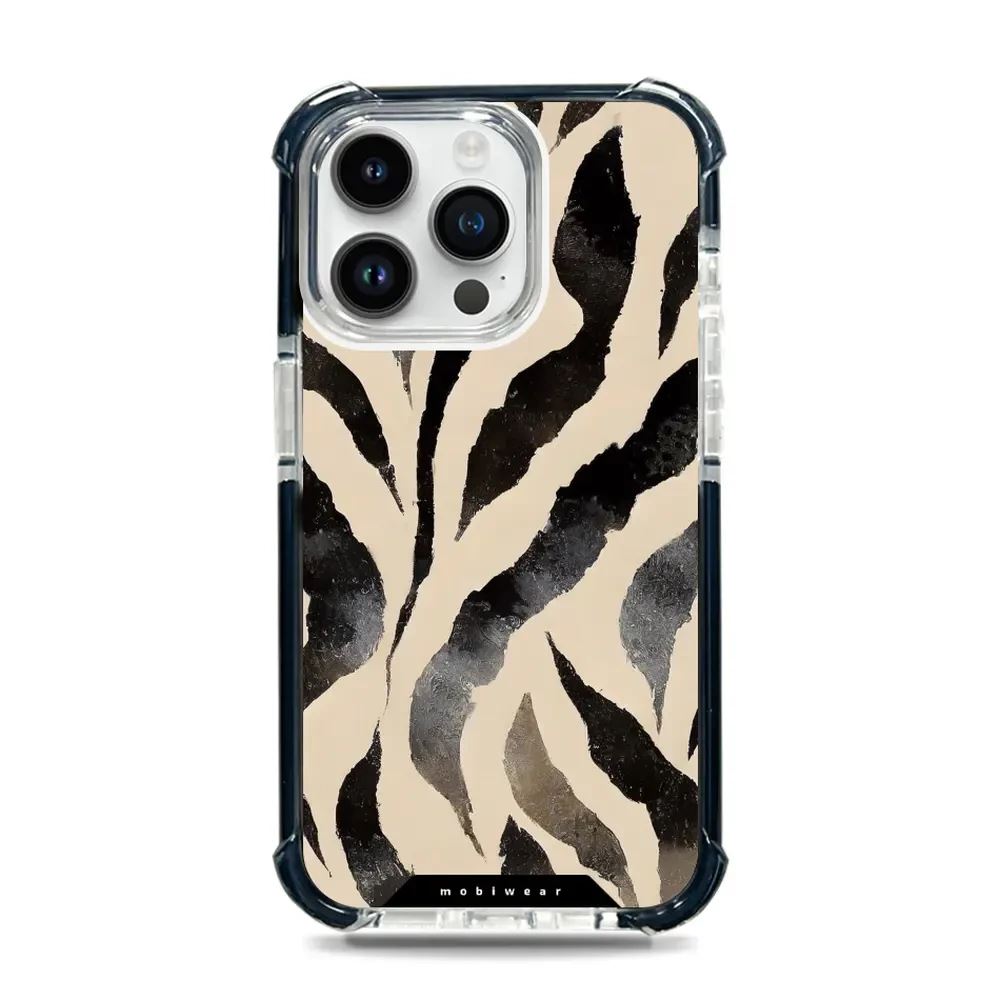 Odolný obal Mobiwear MagSafe Elite Bumper - Apple iPhone 14 Pro Max - DA53D Zebří