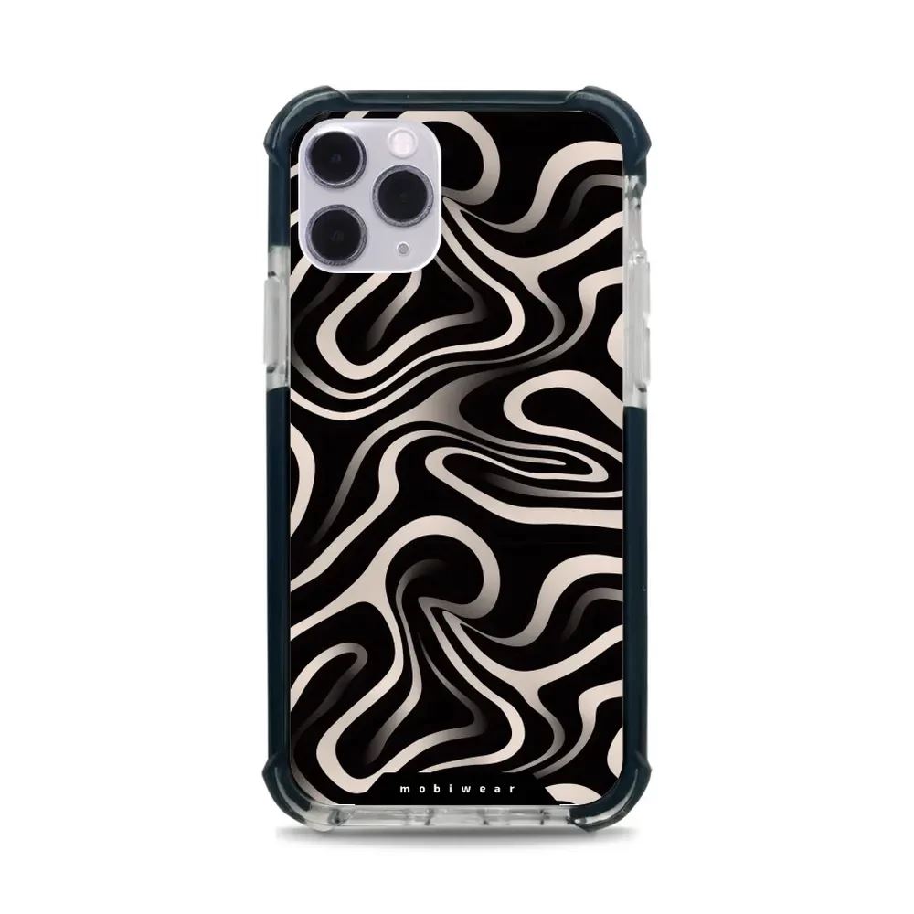 Odolný obal Mobiwear MagSafe Elite Bumper - Apple iPhone 11 Pro - DA63D Vlnky a linky