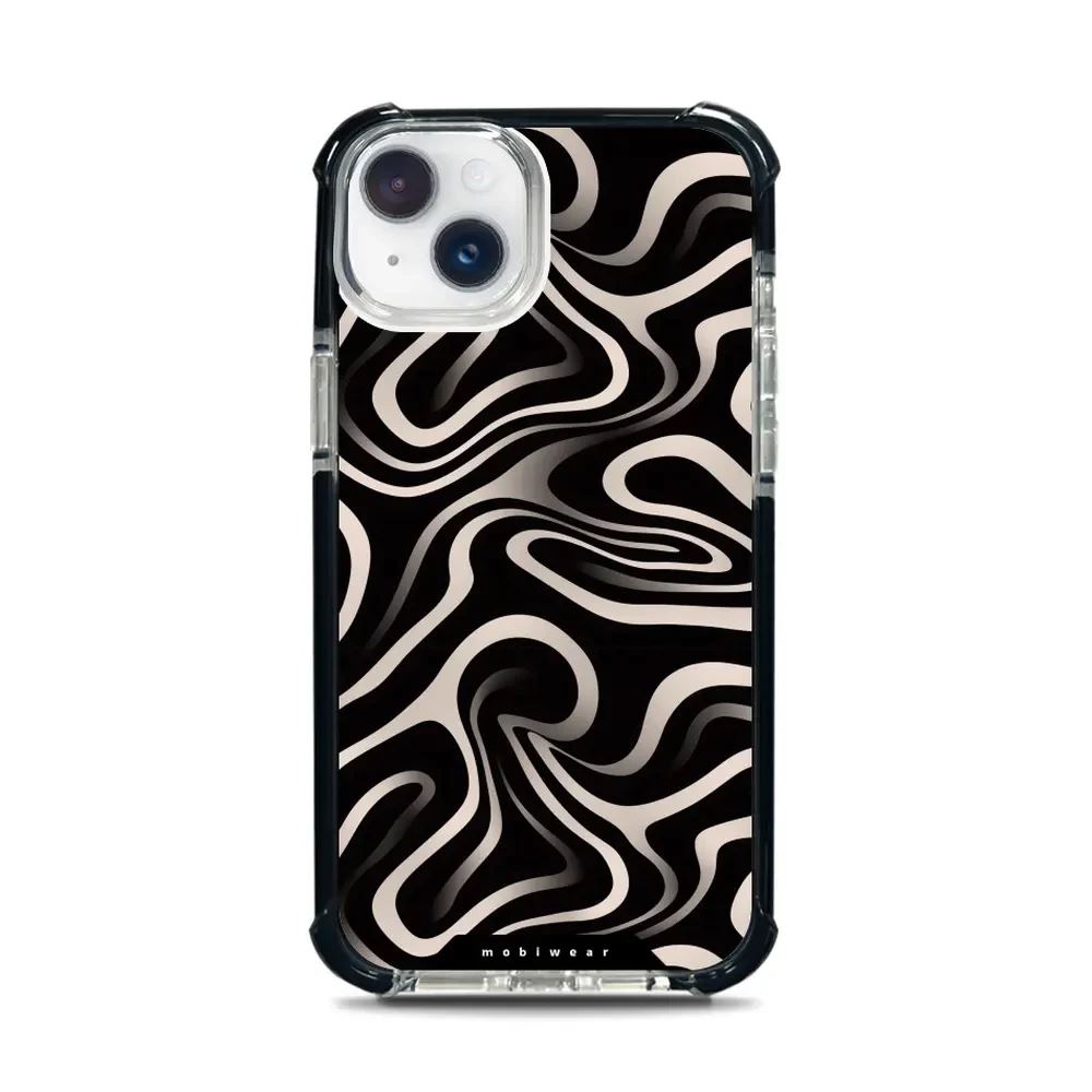 Odolný obal Mobiwear MagSafe Elite Bumper - Apple iPhone 14 Plus - DA63D Vlnky a linky
