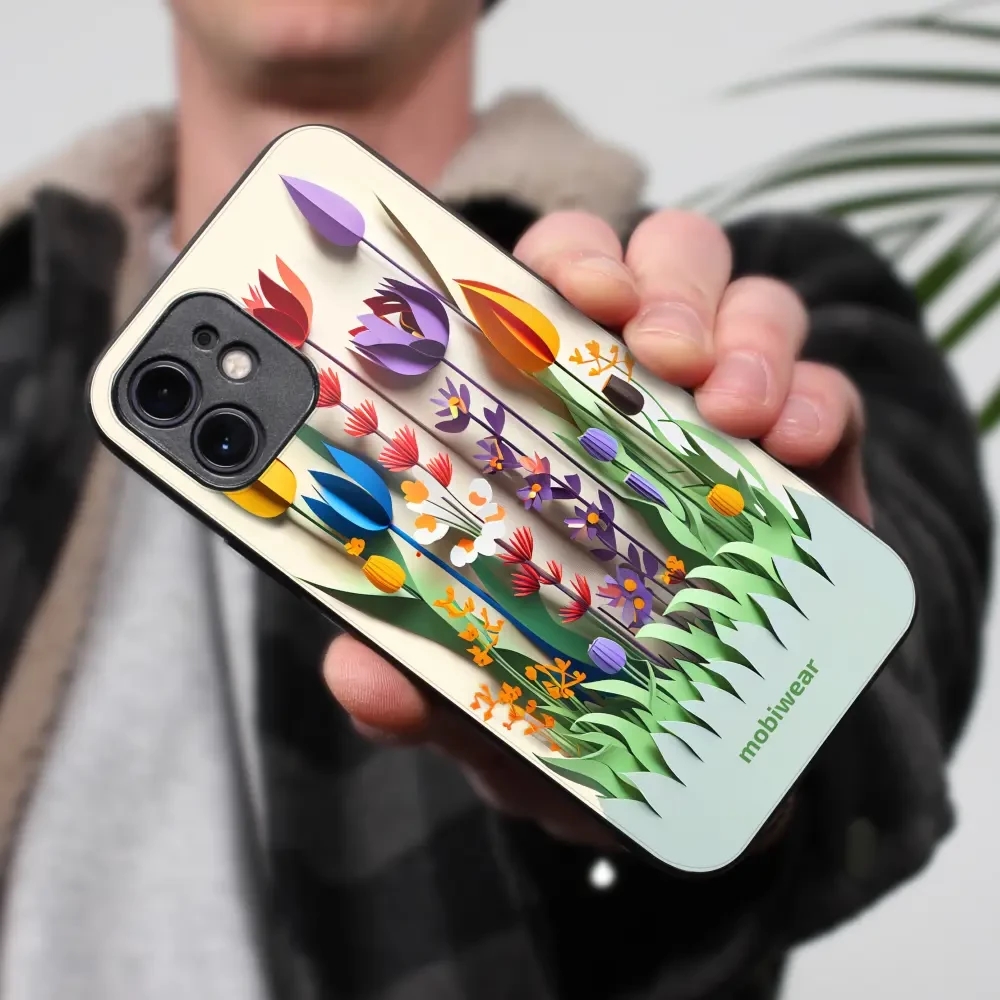 Lesklý kryt Mobiwear Glossy - Samsung Galaxy S24 - G015G Barevné květinky - VÝPRODEJ