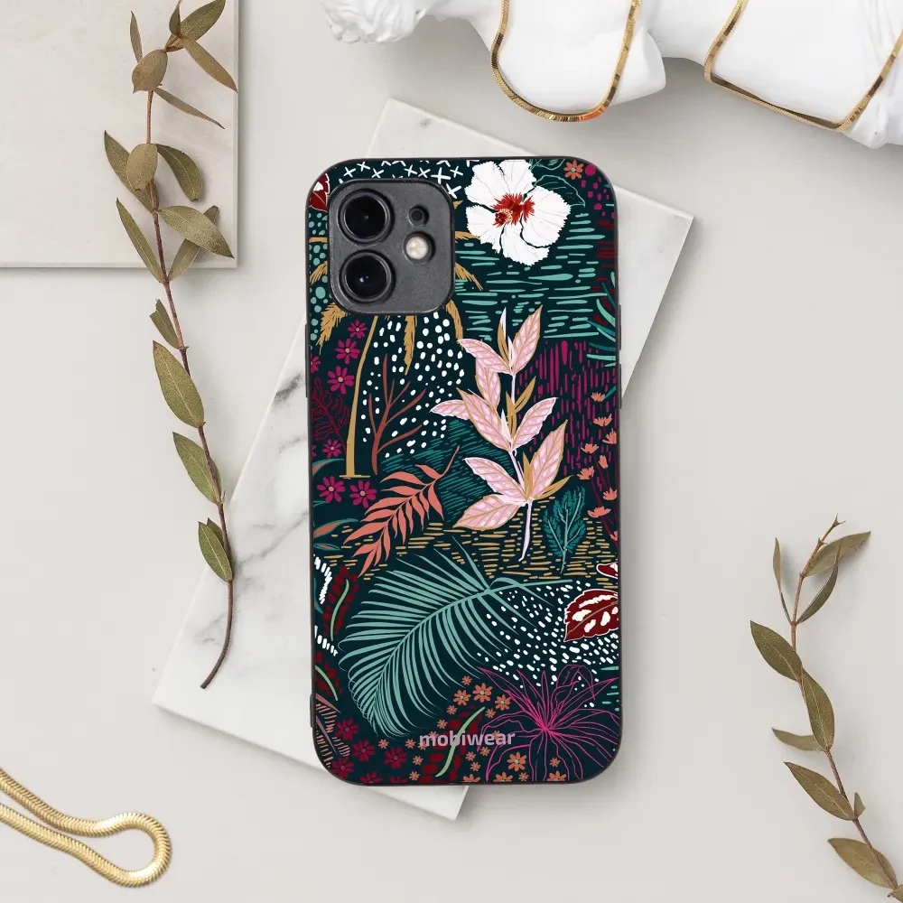 Lesklý kryt Mobiwear Glossy - Samsung Galaxy S24 Plus - G043G - Temná flóra