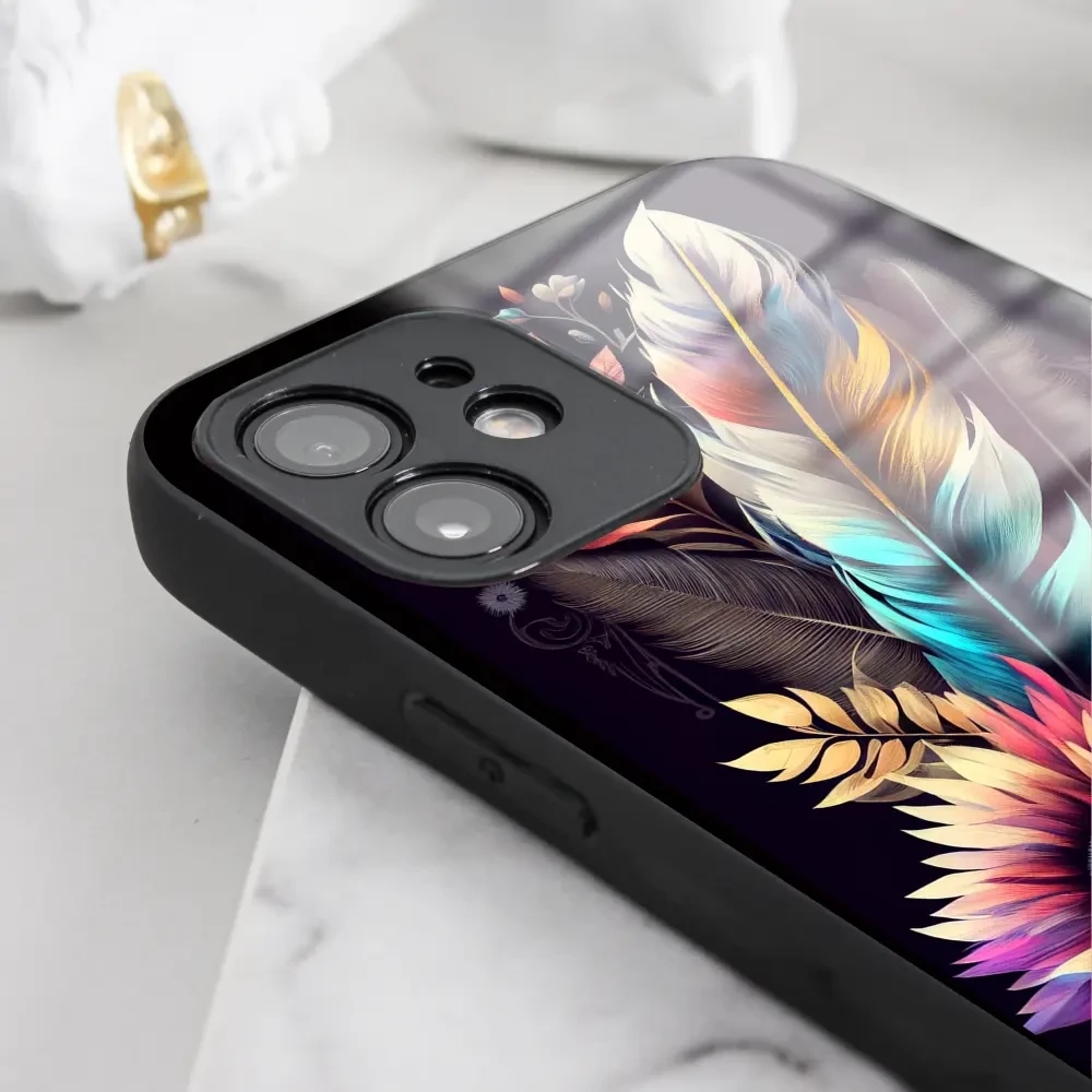 Lesklý kryt Mobiwear Glossy - Samsung Galaxy S24 Ultra - G011G Kytice s pírkem