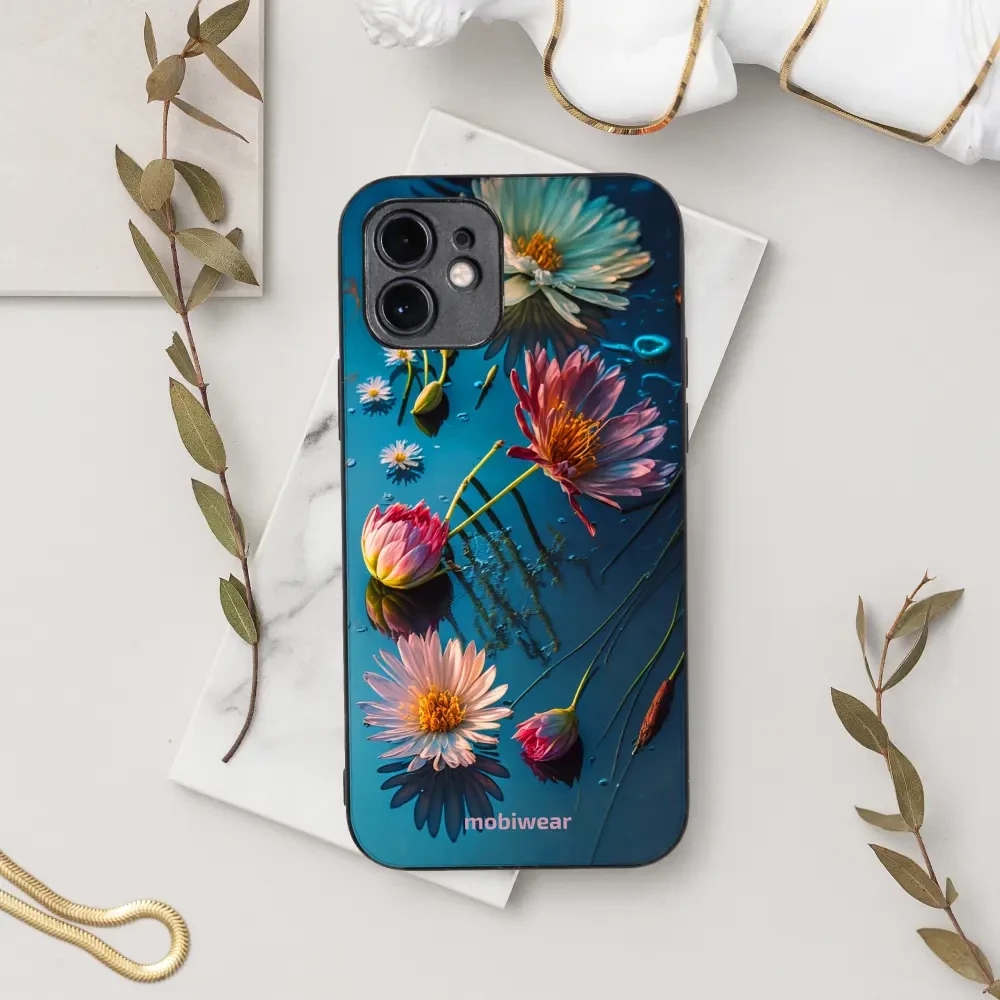 Lesklý kryt Mobiwear Glossy - Samsung Galaxy S24 Ultra - G013G Květy na hladině