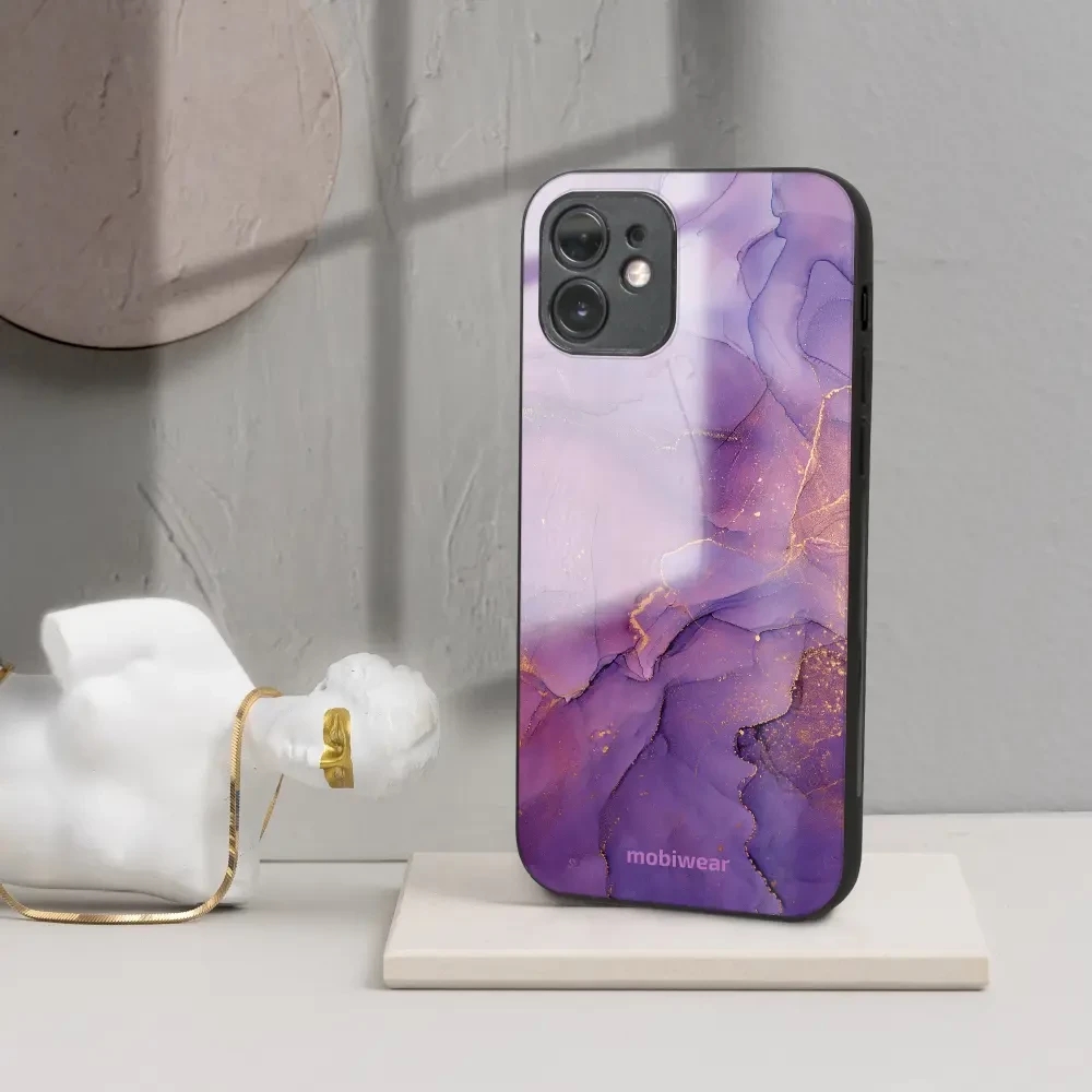 Lesklý kryt Mobiwear Glossy - Samsung Galaxy A35 5G - G050G - Fialový mramor