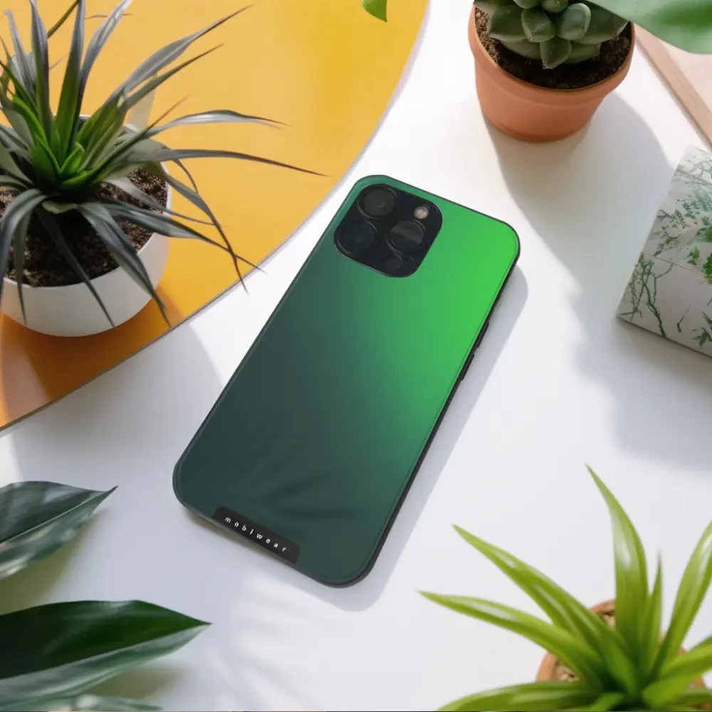 Lesklý kryt Mobiwear Glossy - Samsung Galaxy A55 5G - G061G Zelený odstín