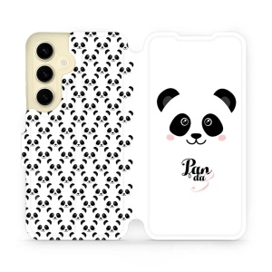 Flipové pouzdro Mobiwear - Samsung Galaxy S24 - M030P Panda Amálka