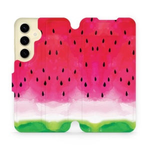 Flipové pouzdro Mobiwear - Samsung Galaxy S24 - V086S Melounek