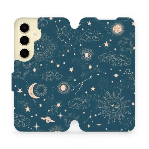 Flipové pouzdro Mobiwear - Samsung Galaxy S24 - VP14S Magický vesmír