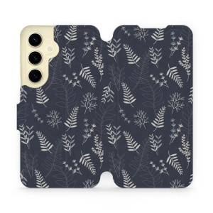 Flipové pouzdro Mobiwear - Samsung Galaxy S24 - VP15S Kapradiny