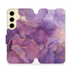 Flipové pouzdro Mobiwear - Samsung Galaxy S24 - VP20S Fialový mramor