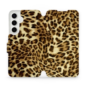 Flipové pouzdro Mobiwear - Samsung Galaxy S24 Plus - VA33P Leopardí vzor