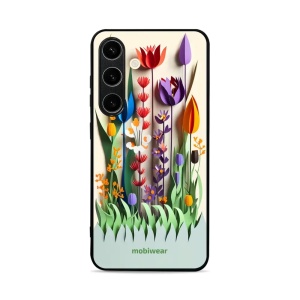 Lesklý kryt Mobiwear Glossy - Samsung Galaxy S24 - G015G Barevné květinky - VÝPRODEJ
