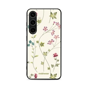 Lesklý kryt Mobiwear Glossy - Samsung Galaxy S24 - G035G - Tenké rostlinky s květy