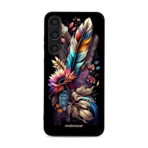Lesklý kryt Mobiwear Glossy - Samsung Galaxy S24 Plus - G011G Kytice s pírkem
