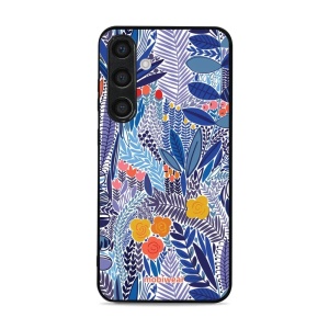 Lesklý kryt Mobiwear Glossy - Samsung Galaxy S24 Plus - G037G - Modrá květena