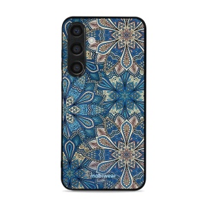 Lesklý kryt Mobiwear Glossy - Samsung Galaxy S24 Plus - G038G - Modré mandala květy