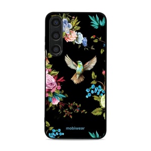 Lesklý kryt Mobiwear Glossy - Samsung Galaxy S24 Plus - G041G - Ptáček a květy