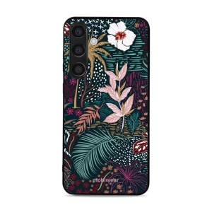 Lesklý kryt Mobiwear Glossy - Samsung Galaxy S24 Plus - G043G - Temná flóra