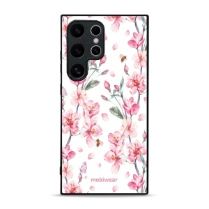 Lesklý kryt Mobiwear Glossy - Samsung Galaxy S24 Ultra - G033G - Růžové květy