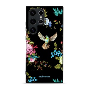 Lesklý kryt Mobiwear Glossy - Samsung Galaxy S24 Ultra - G041G - Ptáček a květy