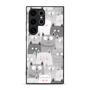Lesklý kryt Mobiwear Glossy - Samsung Galaxy S24 Ultra - G045G - Kočičky