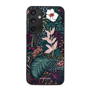 Lesklý kryt Mobiwear Glossy - Samsung Galaxy A35 5G - G043G - Temná flóra